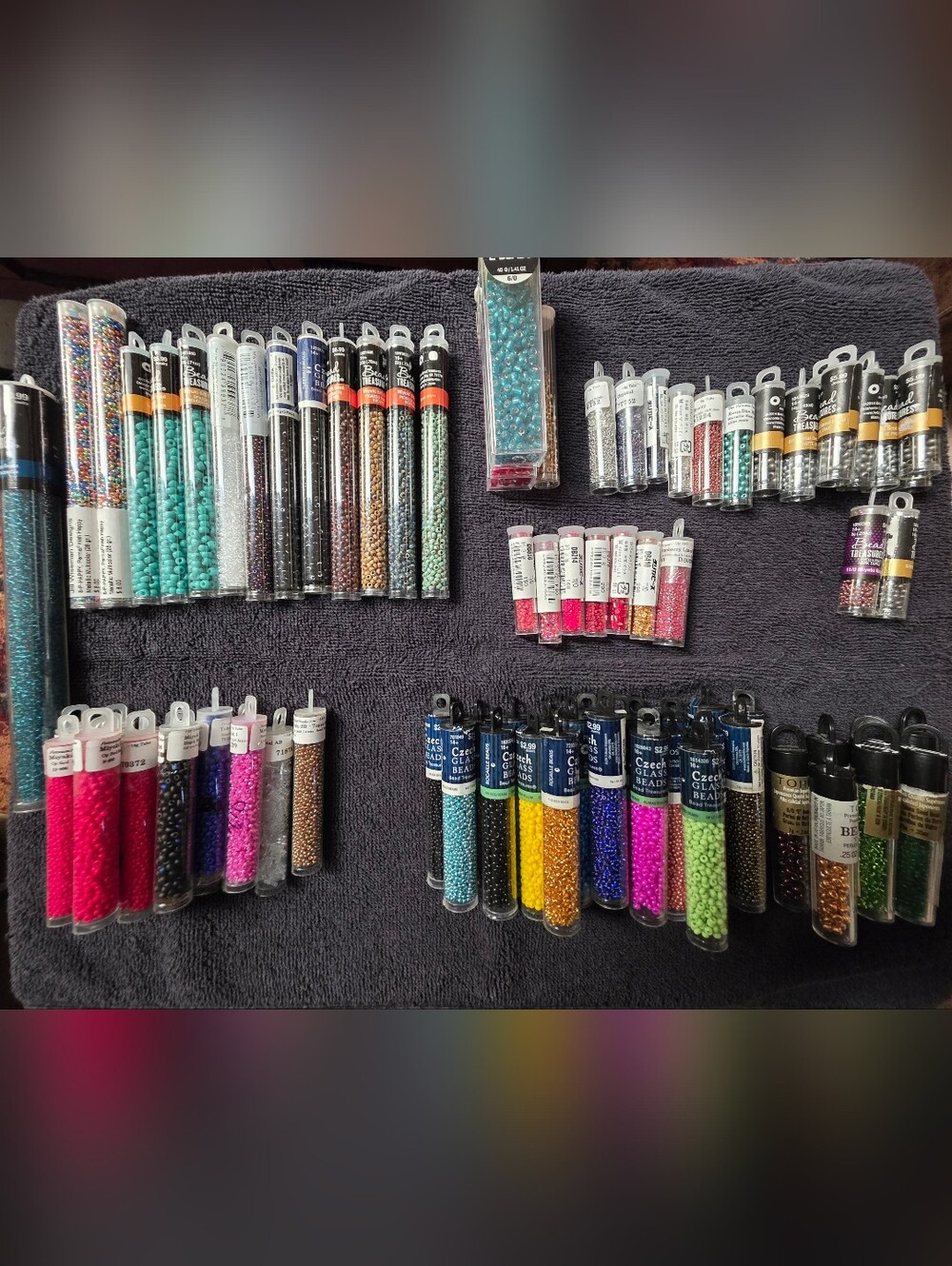 “Large Miyuki/Toho/Czech Seed Bead Lot Jewelry Making Supplies”